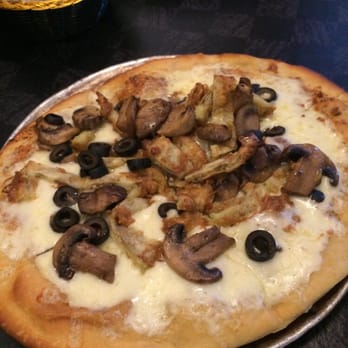 More Perreca's - Make your own 10" pizza. White with eggplant, artichoke, olives and mushroom. Nice crust but next time I would choose red sauce. - Italian Near Me - Schenectady, New York More Perreca's - Make your own 10" pizza. White with eggplant, artichoke, olives and mushroom. Nice crust but next time I would choose red sauce. - Italian Near Me - Schenectady, New York