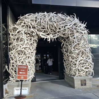 Jackson Hole Airport - JAC - Bet you have never seen such a cool airport gate entrance! - Airports Near Me - Jackson, Wyoming