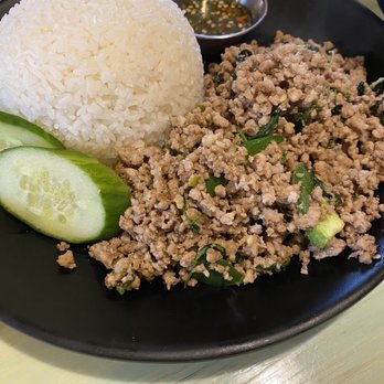The Chomp - Gra-Pow over Rice ( basil with ground pork) - Thai Near Me - Portland, Oregon