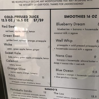 Be Well Juice - Menu - Juice Bars & Smoothies Near Me - San Leandro, California