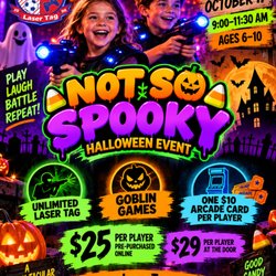 Chasers Laser Tag - Not So Spooky Halloween Event - Saturday, October 17th · 9:00-11:30am at Chasers Laser Tag in Naperville