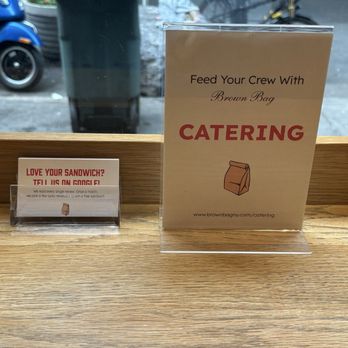 Brown Bag Sandwich - Catering information - Sandwiches Near Me - New York, New York Brown Bag Sandwich - Catering information - Sandwiches Near Me - New York, New York