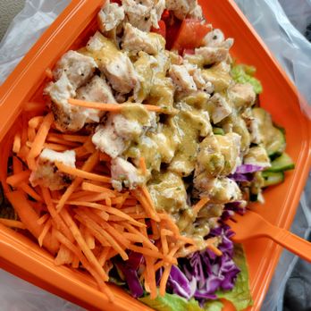 Salad and Go - Thai Salad, with a mouth-watering thai dressing that is too good! - Salad Near Me - Rockwall, Texas