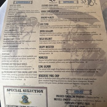 O'Learys Seafood Restaurant - Menu - Seafood Near Me - Annapolis, Maryland
