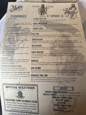 Menu photo 8 O'Learys Seafood Restaurant Annapolis, MD