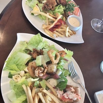 Azurea - We couldn't decided so we ordered both (Seafood Salad + Lobster Roll) and shared together...PERFECT! - New American Near Me - Atlantic Beach, Florida Azurea - We couldn't decided so we ordered both (Seafood Salad + Lobster Roll) and shared together...PERFECT! - New American Near Me - Atlantic Beach, Florida
