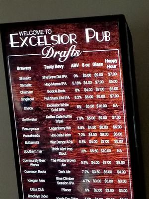 Menu photo 6 The Excelsior Pub Albany, NY