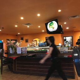 The sushi station. The sushi station.