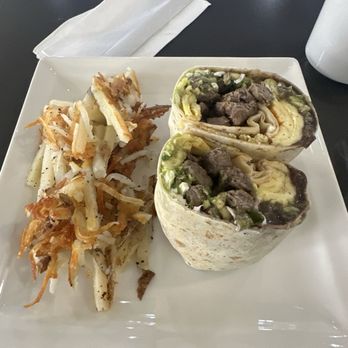 Central 25 - Sonora burrito with hash browns - Mexican Near Me - Monroe, Connecticut