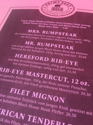 Menu photo 1 BLOCK HOUSE Berlin, BE