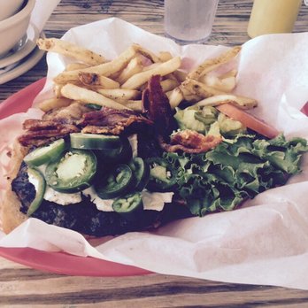 Roadhouse - Jalapeno Cream Cheese Burger with bacon!!!! - Burgers Near Me - Bastrop, Texas Roadhouse - Jalapeno Cream Cheese Burger with bacon!!!! - Burgers Near Me - Bastrop, Texas