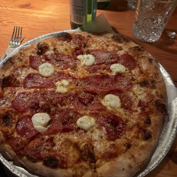The Parlor - Spicy Florentine Pizza (sub spinach with salami to be healthier ) - Pizza Near Me - Phoenix, Arizona