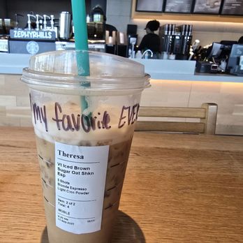Starbucks - Iced brown sugar shaken espresso - Coffee & Tea Near Me - Zephyrhills, Florida Starbucks - Iced brown sugar shaken espresso - Coffee & Tea Near Me - Zephyrhills, Florida