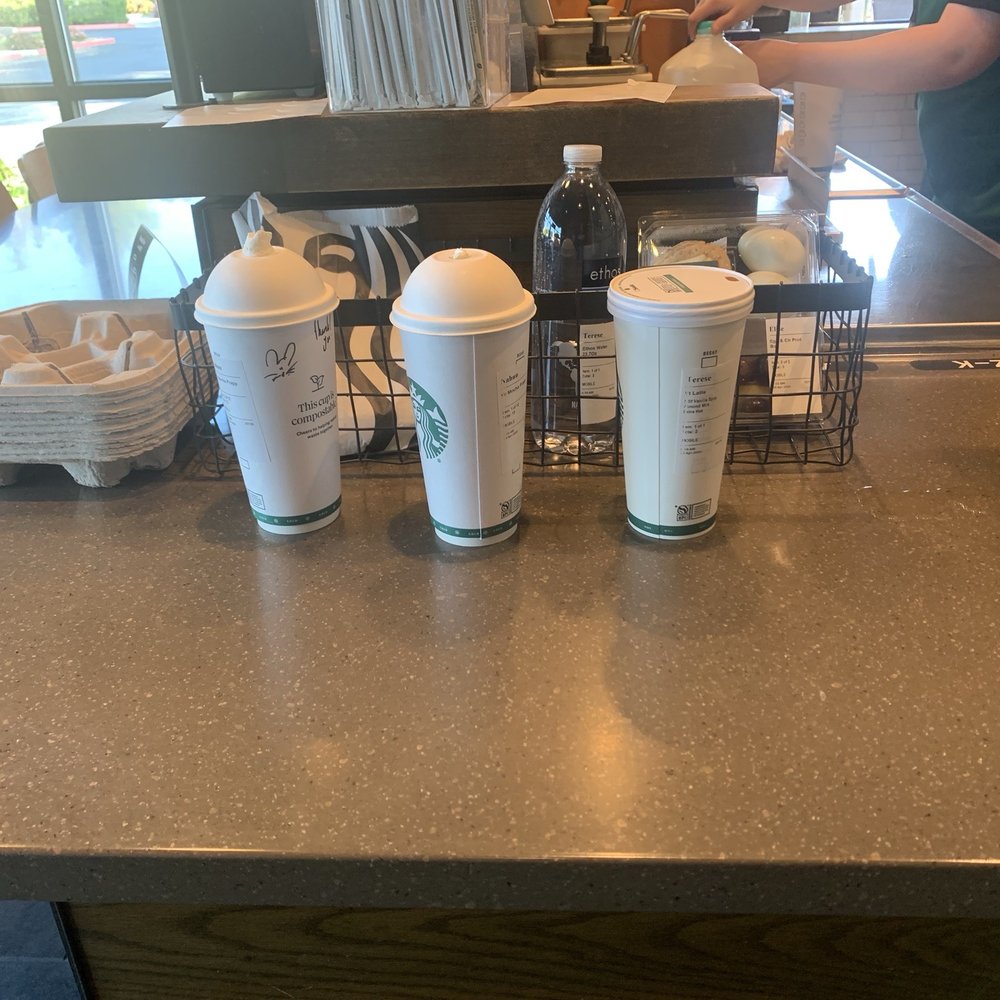 Starbucks - Drinks waiting to be pickup up - Coffee & Tea Near Me - Castaic, California Starbucks - Drinks waiting to be pickup up - Coffee & Tea Near Me - Castaic, California