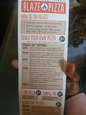 Menu photo 2 Blaze Pizza Tulsa, OK