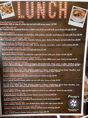 Menu photo 6 Pbody's Clarksville, TN Menu photo 6 Pbody's Clarksville, TN