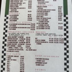 Sonny's Place - Menu for Sonnys Place. Killer chicken. Crispy and juicy.