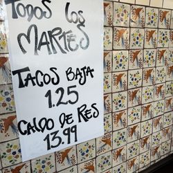 Mariscos Sol Y Mar - Menu