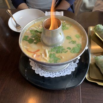 Pure Thai - TOM KHA SOUP (hot pot) - Thai Near Me - San Diego, California Pure Thai - TOM KHA SOUP (hot pot) - Thai Near Me - San Diego, California