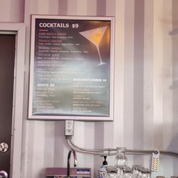 Powder Keg - Cocktail menu