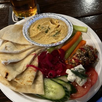 Farmstrong Brewery - Hummus plate. Can you smell garlic? - Breweries Near Me - Mount Vernon, Washington
