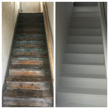 J & Y Maintenance - I totally New Look on these weathered steps. A Before & After of the results!! - Gutter Services Near Me J & Y Maintenance - I totally New Look on these weathered steps. A Before & After of the results!! - Gutter Services Near Me