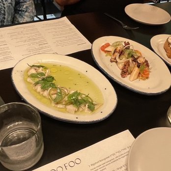 Mama Foo Foo - Ceviche, octopus, Burrata on sourdough toast. - New American Near Me - Daytona Beach, Florida Mama Foo Foo - Ceviche, octopus, Burrata on sourdough toast. - New American Near Me - Daytona Beach, Florida