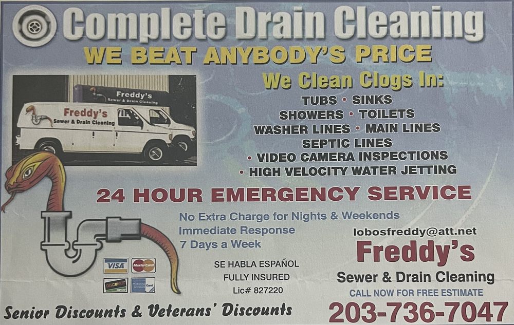 Slide of Freddy's Sewer & Drain Cleaning