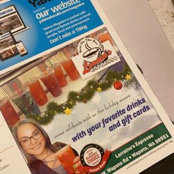 Lorraines Espresso - Olivia was put in the Yakima Magazine for recognition as being voted best barista from Lorraine's!