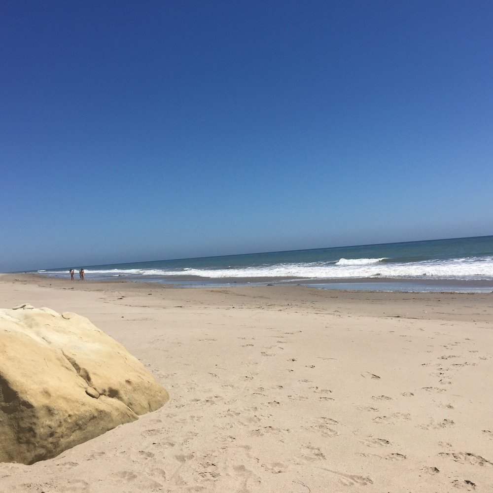 The beach