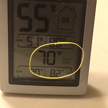 Aircon Service Company - Temperature reading - Heating & Air Conditioning/HVAC Near Me - Houston, Texas