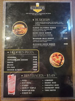 Menu photo 2 Bleechers Bar & Grill Maplewood, MN