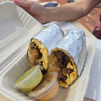 Cafe X Jose - Steak burrito! The sauces are really good - Coffee & Tea Near Me - Fort Worth, Texas