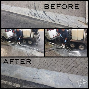 The Asphalt Jungle - We received a negative review on 09/21/17 from an unhappy tenant at big Malibu HOA job site. This is the before/after clean up photo. - Masonry/Concrete Near Me - Thousand Oaks, California The Asphalt Jungle - We received a negative review on 09/21/17 from an unhappy tenant at big Malibu HOA job site. This is the before/after clean up photo. - Masonry/Concrete Near Me - Thousand Oaks, California