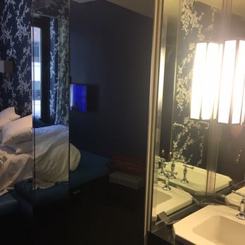 Room Mate Grace Hotel - Sink outside bathroom. Lots of mirrors - Hotels Near Me - New York, New York Room Mate Grace Hotel - Sink outside bathroom. Lots of mirrors - Hotels Near Me - New York, New York