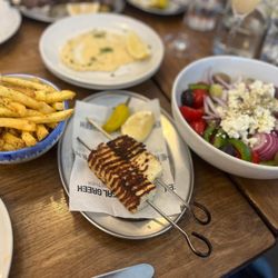 The Real Greek - Side of chips and salad