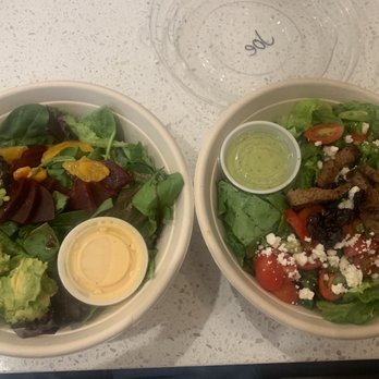Cubby's - Nice disgusting beet salad on the left made all wrong. Tri tip steak on the right after getting the right dressing - New American Near Me - West Bountiful, Utah