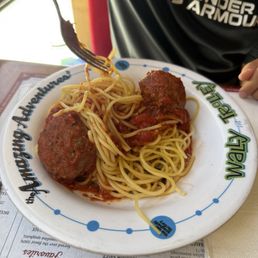 kids spaghetti with Marinara Sauce and add Two Meatballs kids spaghetti with Marinara Sauce and add Two Meatballs
