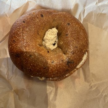 Einstein Bros. Bagels - Cinnamon raisin honey almond spread - Bagels Near Me - Pasadena, California