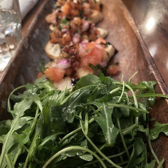 Brava Garden Eatery - Bruschetta was bomb! Loved that it came with a lemony arugula salad. Bread was not soggy - Wine Bars Near Me - Pleasanton, California