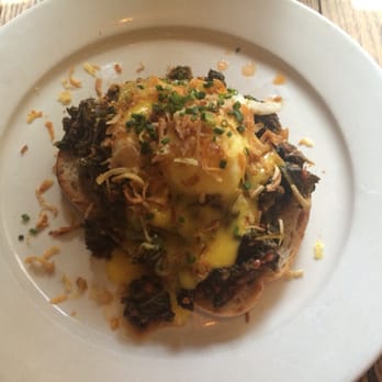 Freemans - Poached eggs with kale on sourdough - Breakfast & Brunch Near Me - New York, New York