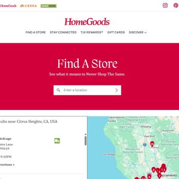 Home Goods - Store Finder, no where to select store or shop - Home Decor Near Me - Citrus Heights, California Home Goods - Store Finder, no where to select store or shop - Home Decor Near Me - Citrus Heights, California