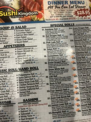 Menu photo 6 Sushi Kingdom Memphis Memphis, TN