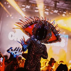 Aura Entertainment - Third Eye , stilt walker at the "Art with me - Miami" festival 2024