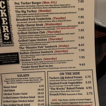 Tucker's Place - Menu - American Near Me - Ballwin, Missouri Tucker's Place - Menu - American Near Me - Ballwin, Missouri