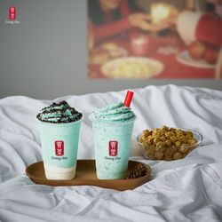 Gong Cha - Mint CHOCO Smoothie/cookies