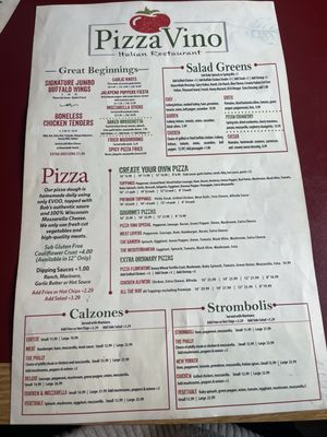 Menu photo 1 Pizza Vino High Point, NC