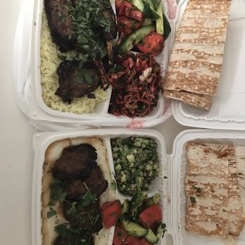 TAVA HOUSE - Lamp Chops BEEF BBQ PLATE one with rice one with mashed potatoes. - Armenian Near Me - Glendale, California
