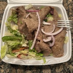 Fattoush Salad with Gyro meat