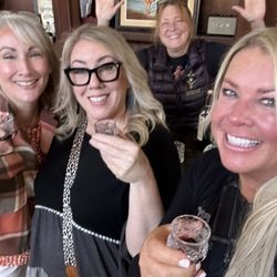 Flanigan's Texas Distillery & Winery - The fabulous Dana (1of the owners) in serving us Vermouth